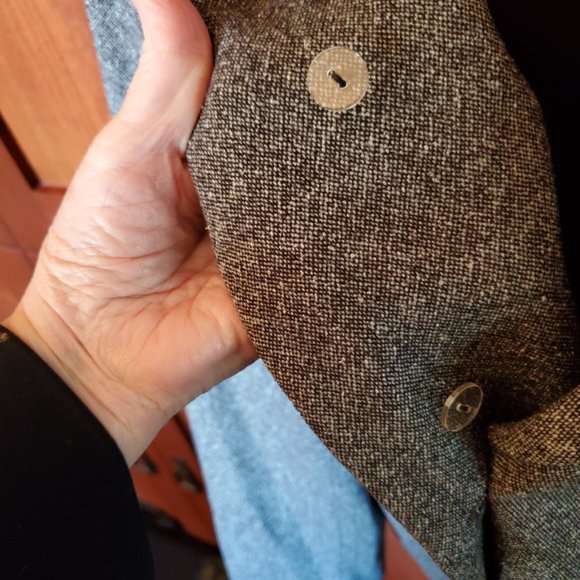 Nine West Tweed Ribbed Jacket w Detachable Collar 16 - Picture 2 of 8